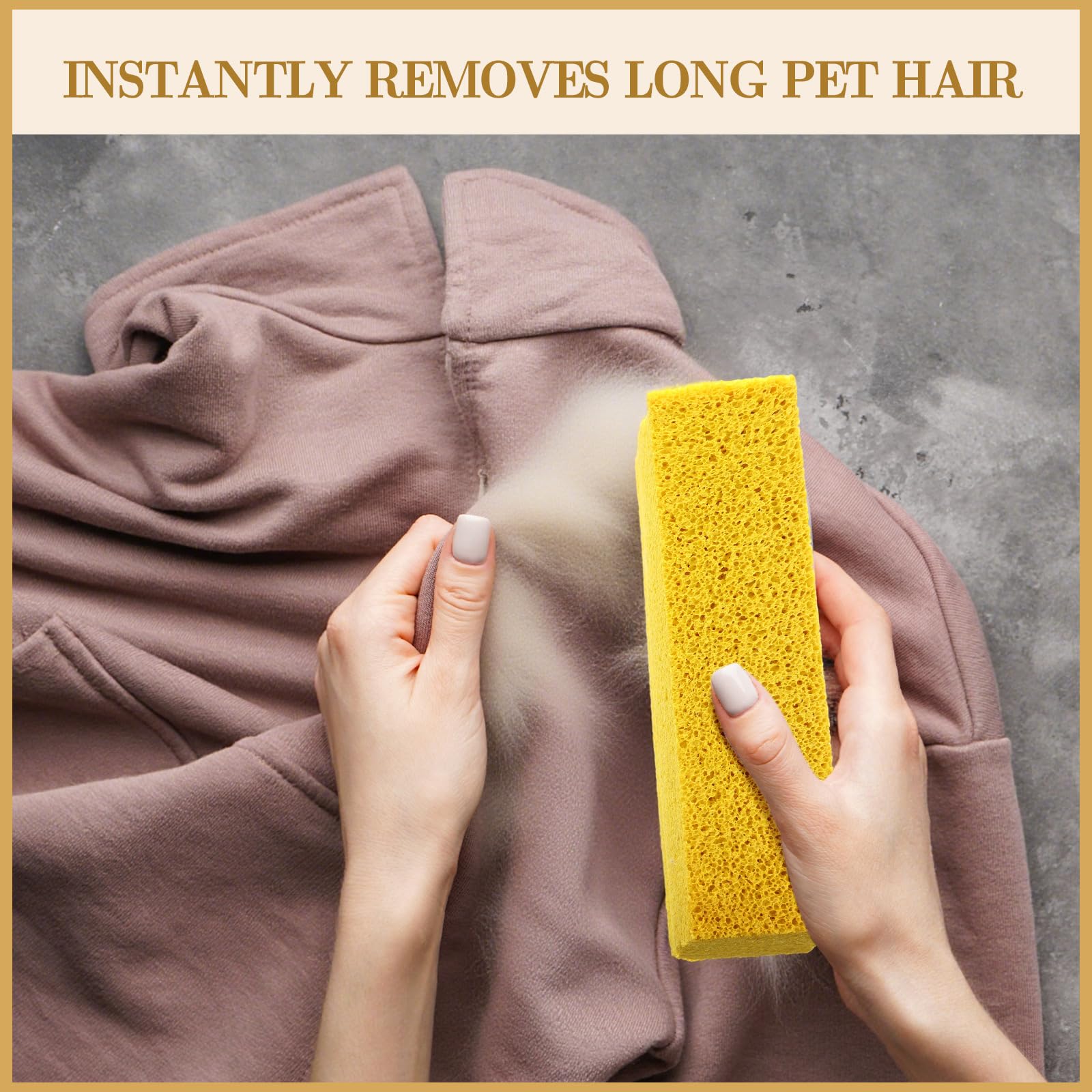 Jingmore sponge with ergonomic grip emphasizes easy maneuvering during cleaning.