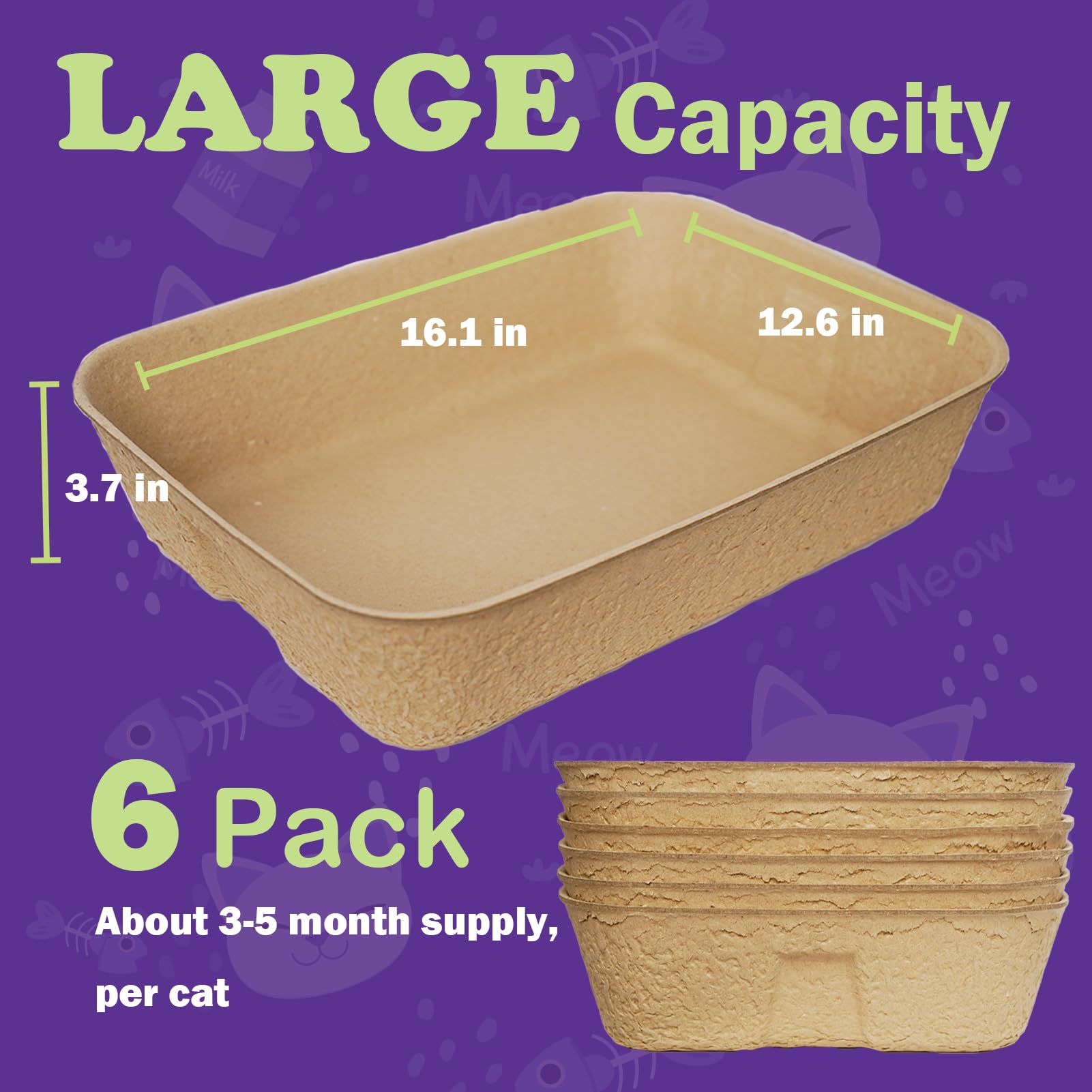 JINVOGREEN travel cat litter box is lightweight and portable for hotels or camping