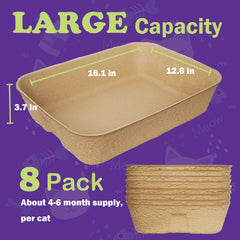 JINVOGREEN travel litter box compact for on-the-go use