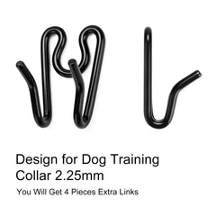 JIPIMON 2.25mm links close-up shows steel chrome finish for durable training accessories.