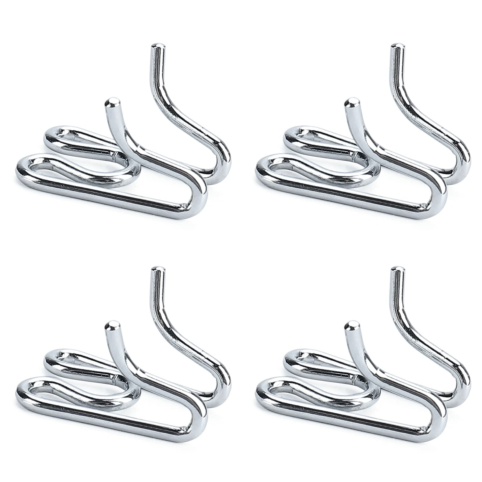 JIPIMON dog collar extra links 4-pack closeup highlights durable chrome finish for long-lasting training.