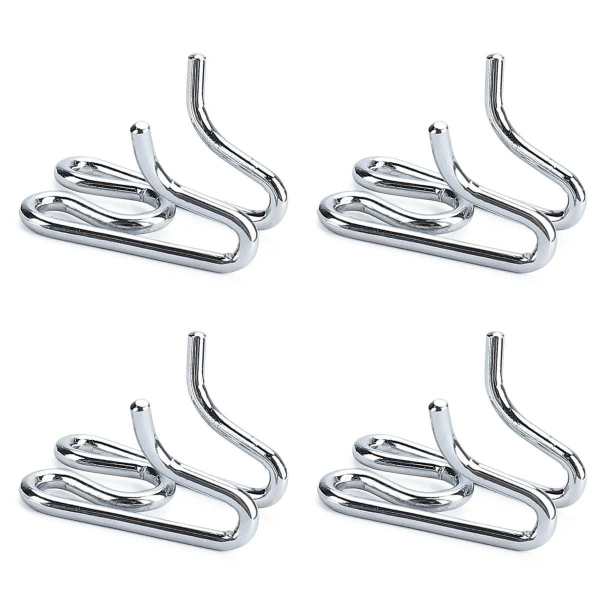 JIPIMON dog collar extra links 4-pack closeup highlights durable chrome finish for long-lasting training.