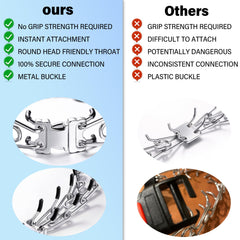 JIPIMON buckle close-up showcasing front-release design for simple securing.