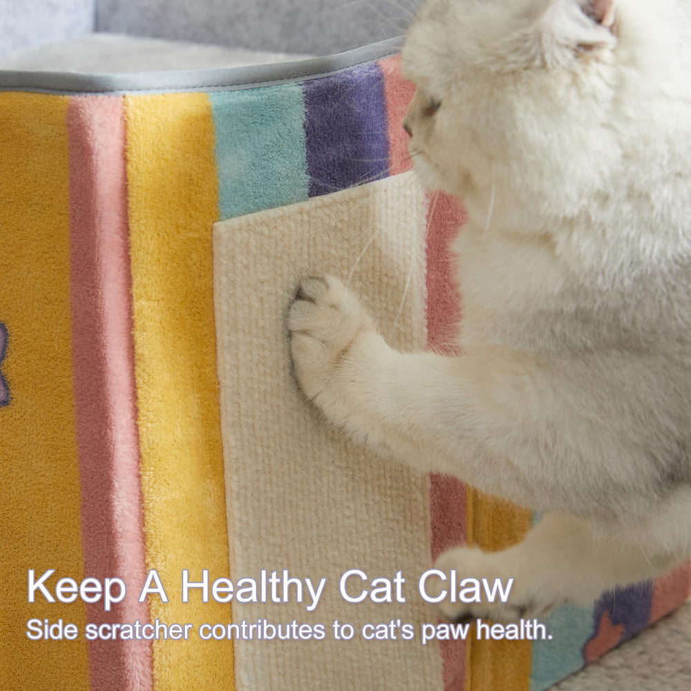 Jiupety 17in pink portable bed is lightweight for easy relocation.