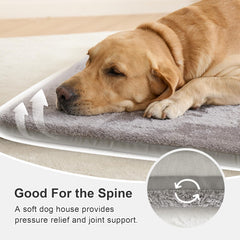 Jiupety 3XL dog bed inside view highlights size for dogs up to 90 lb.