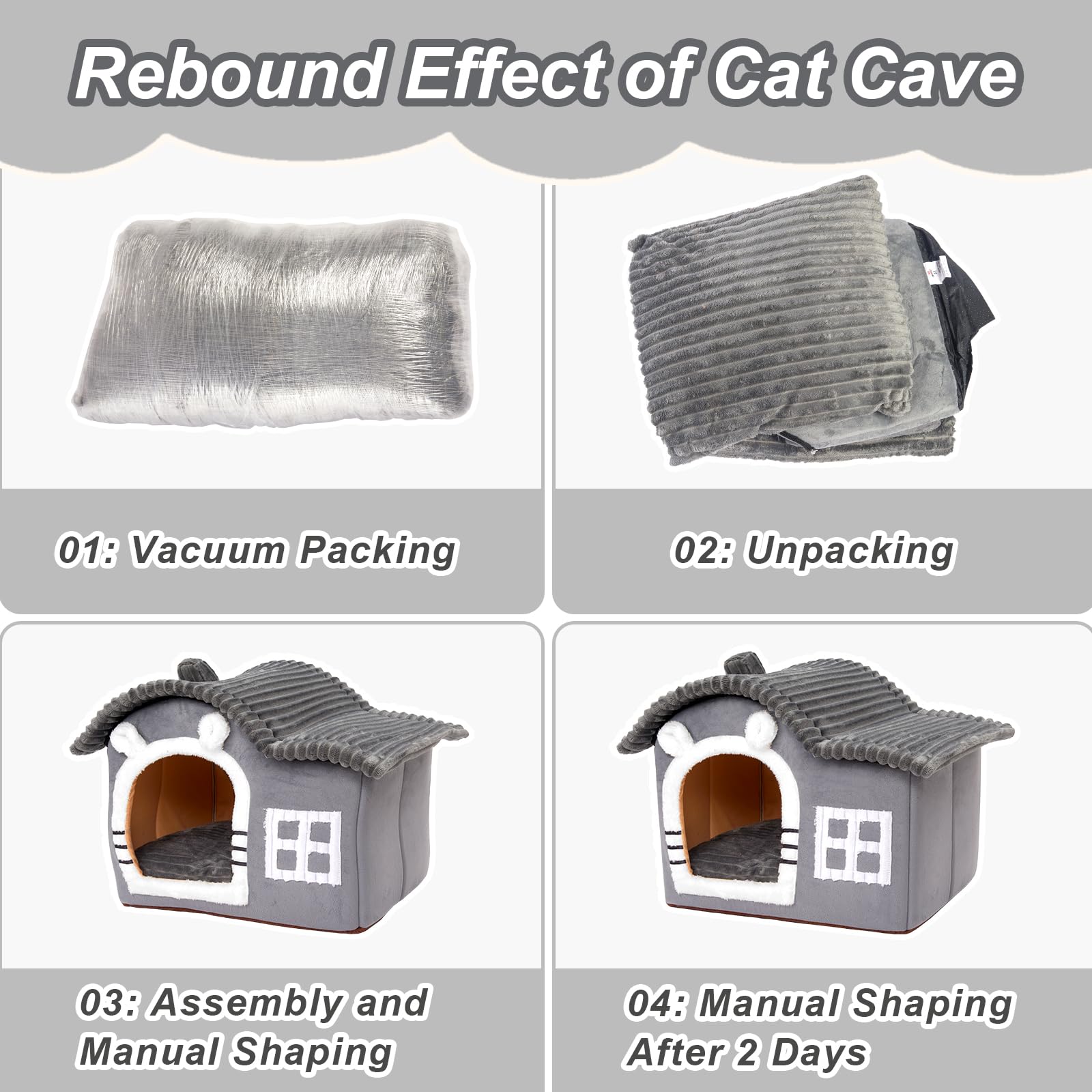 Jiupety Bear Cat House cartoon design adds charm to indoor spaces.