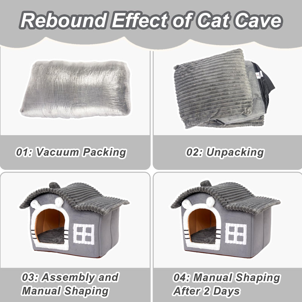 Jiupety Bear Cat House cartoon design adds charm to indoor spaces.