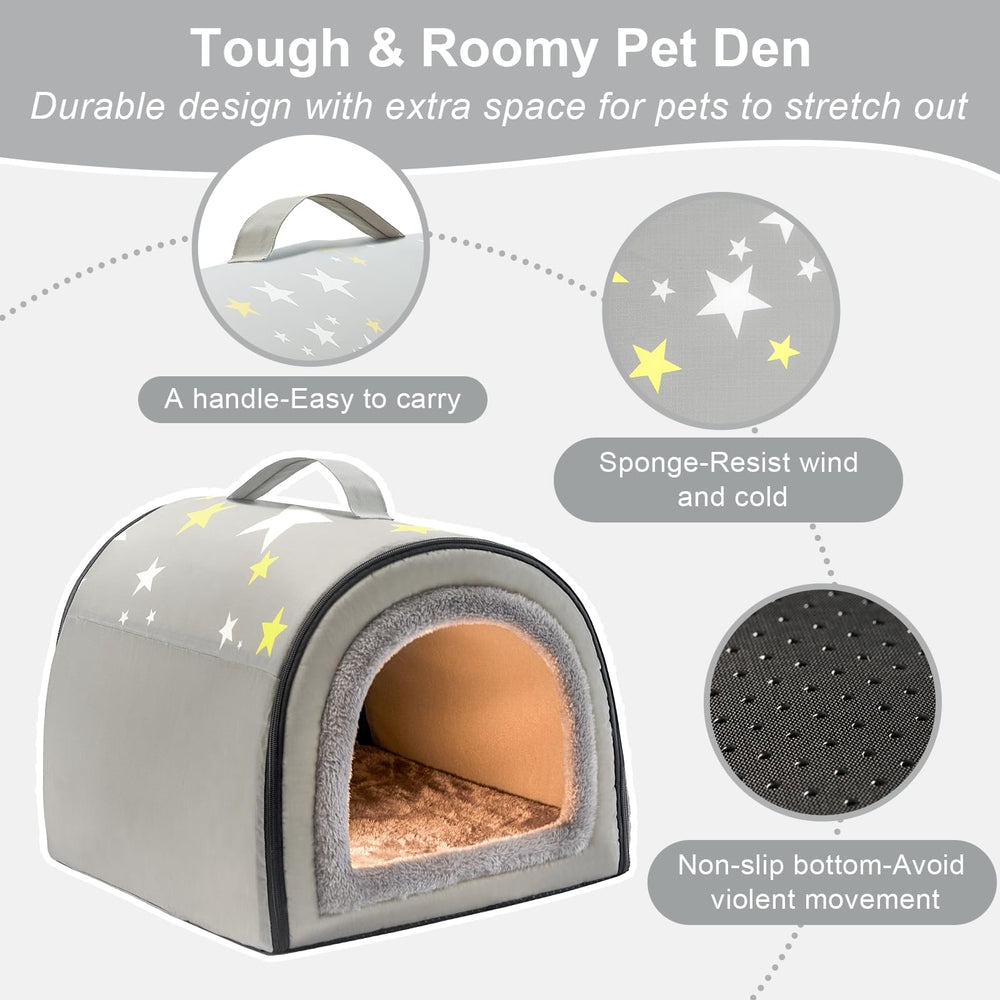 Jiupety Cozy small pet dog house style decor fits home aesthetics