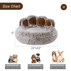 Jiupety dog bed donut shape gray highlighting nest-like comfort for curling dogs.
