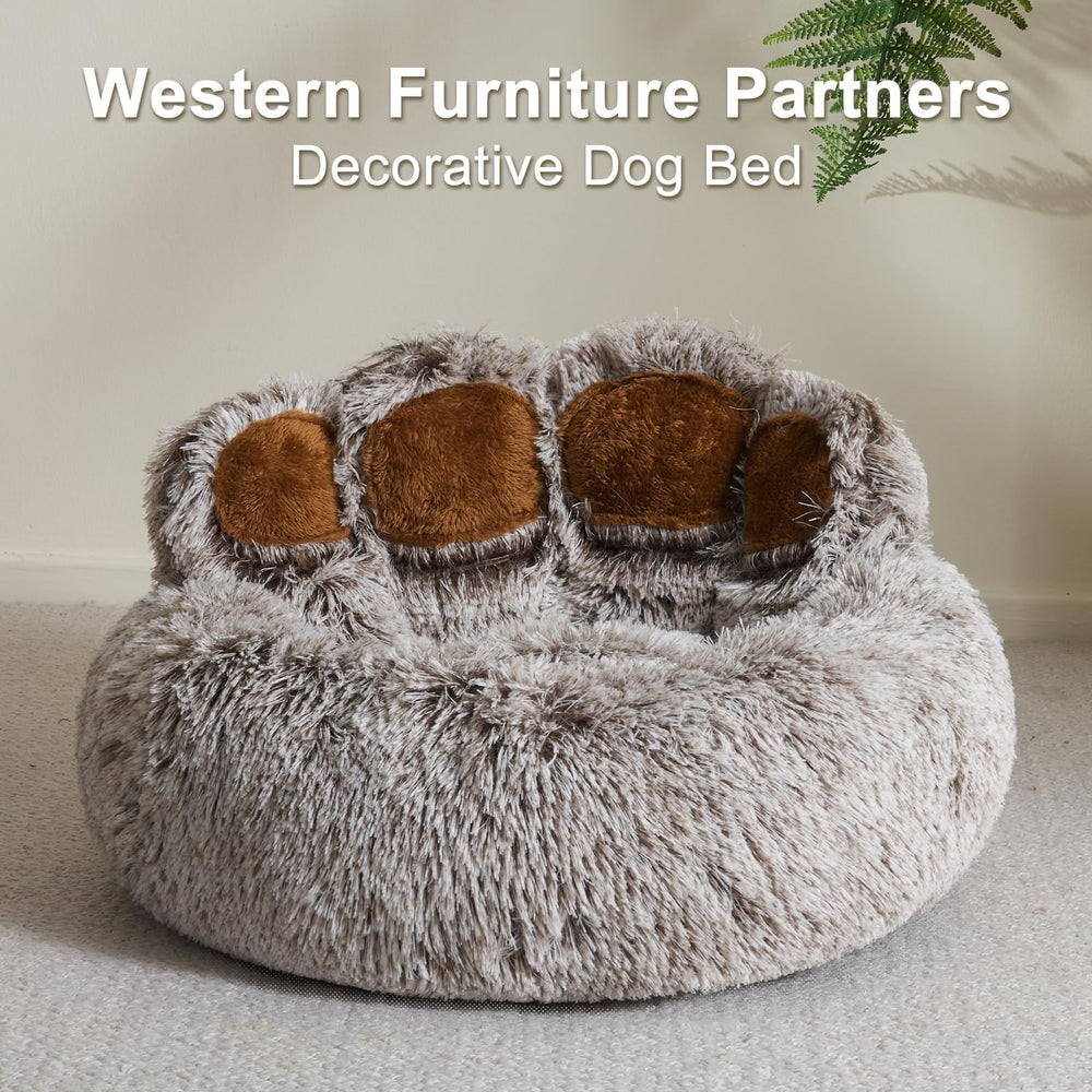 Jiupety dog bed soft faux fur gray closeup conveys luxurious texture for relaxed lounging.