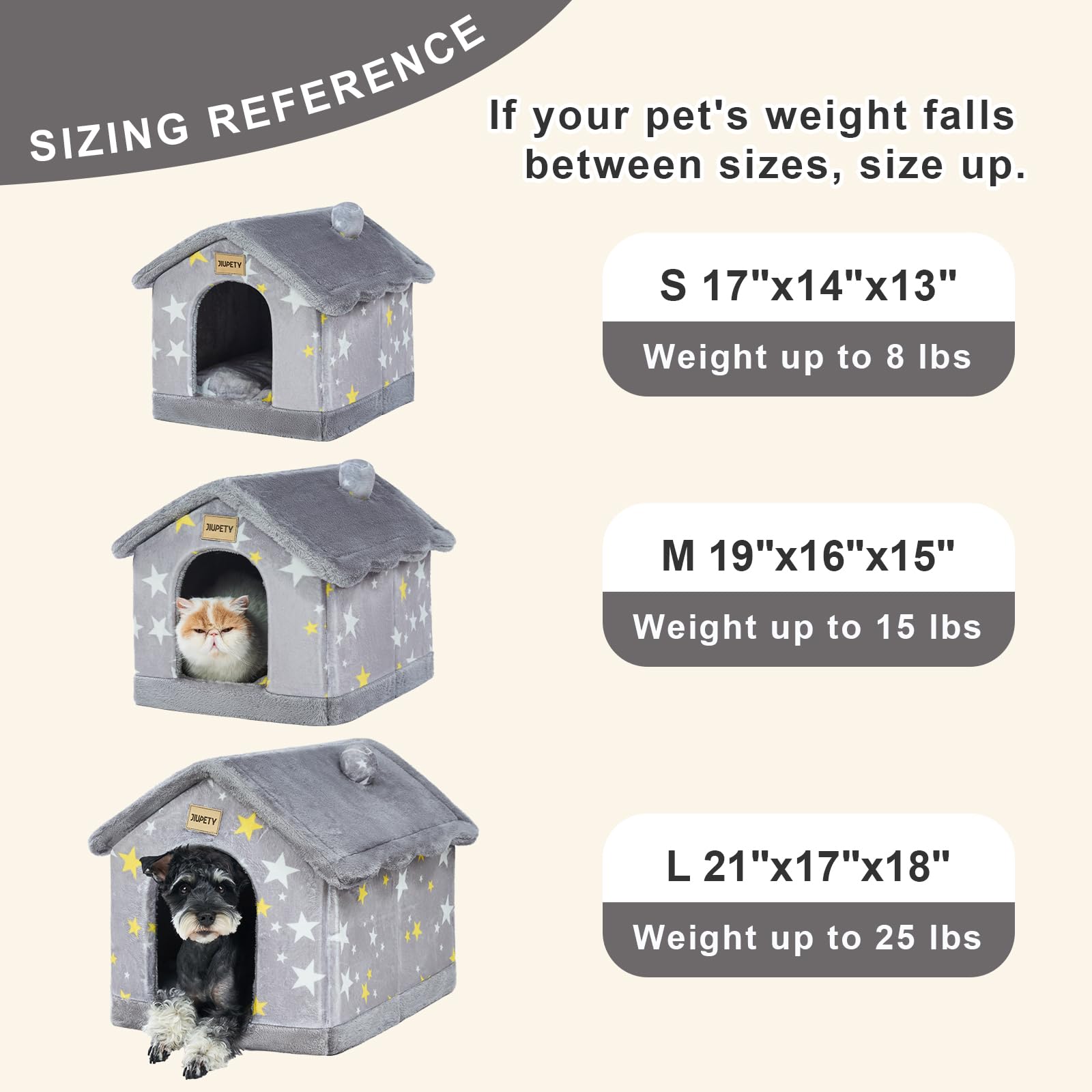 Jiupety dog house assembly unbox visual demonstrates easy setup and rapid expansion.