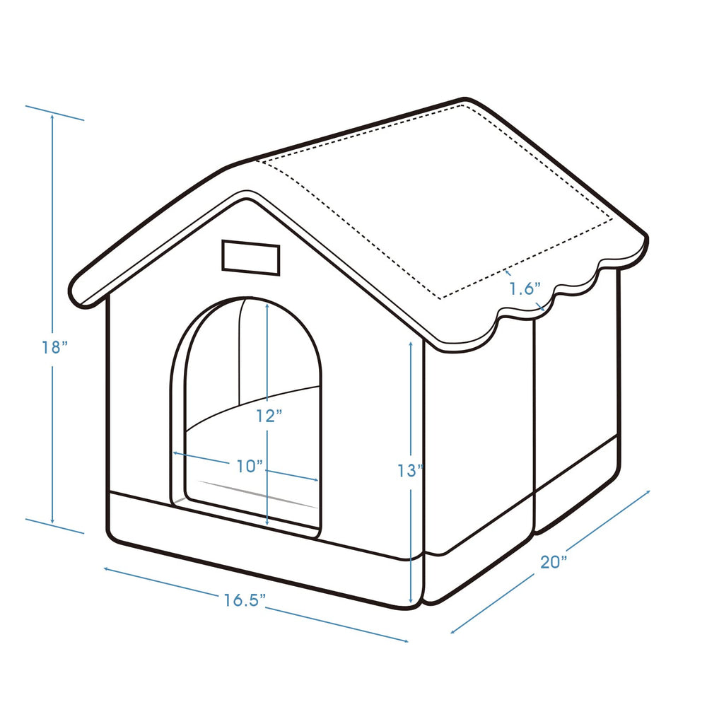 Jiupety dog house decorative design with stylish brown color complements home decor.
