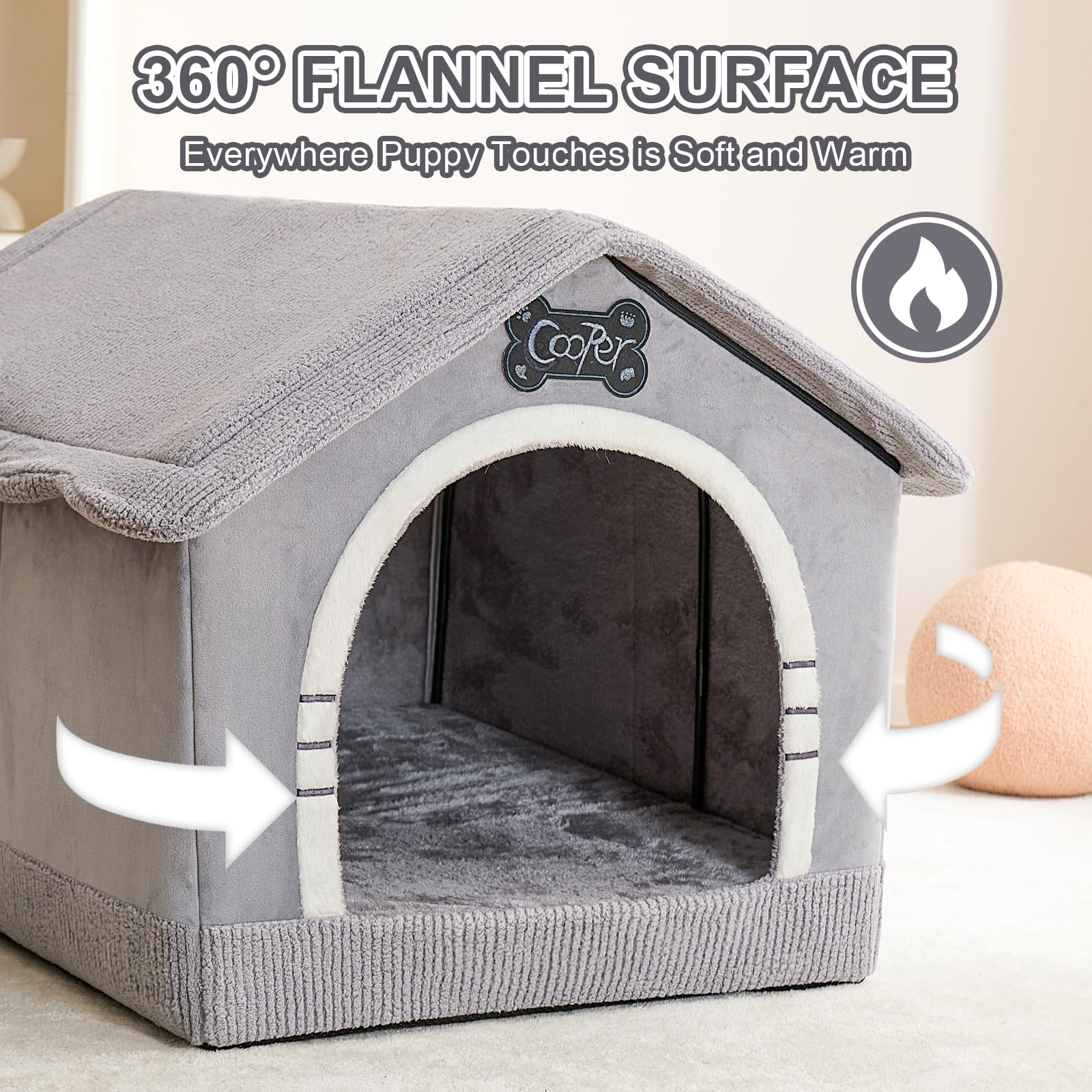 Jiupety dog house soft bed mat supporting joints and comfort
