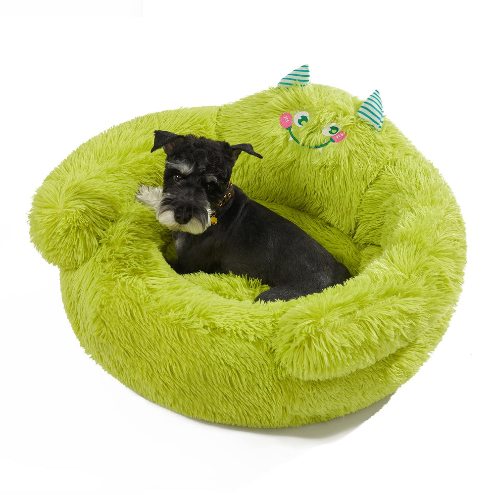 Jiupety donut bed room decor view shows a calming pet nook.