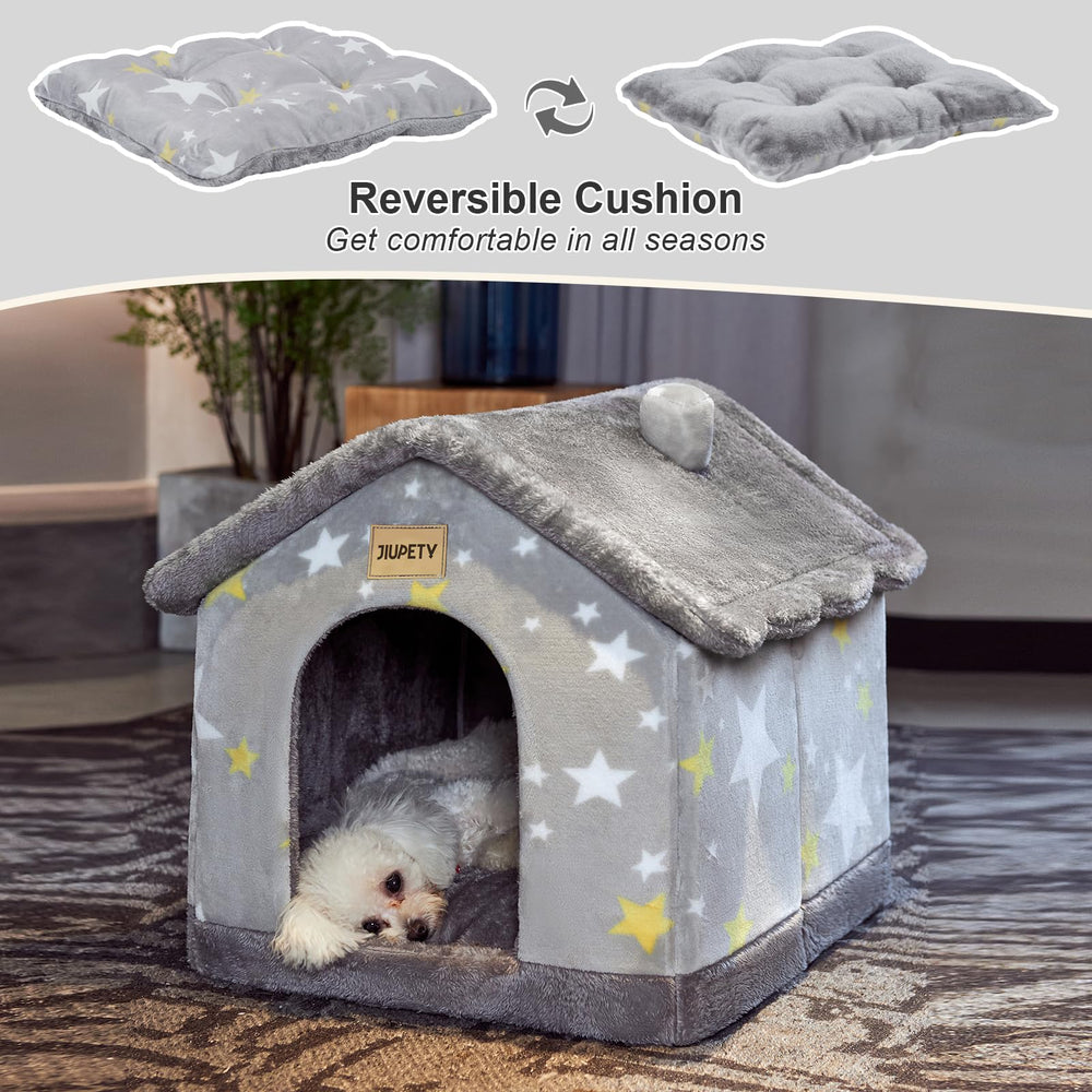 Jiupety igloo pet house non-slip bottom ensures stable footing during use.