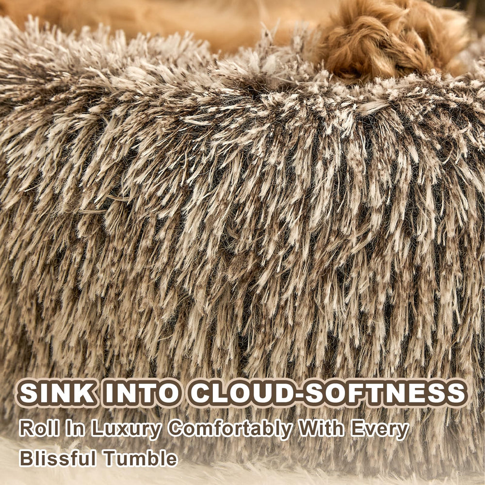 Jiupety paw shape bed non-slip bottom prevents sliding during naps.
