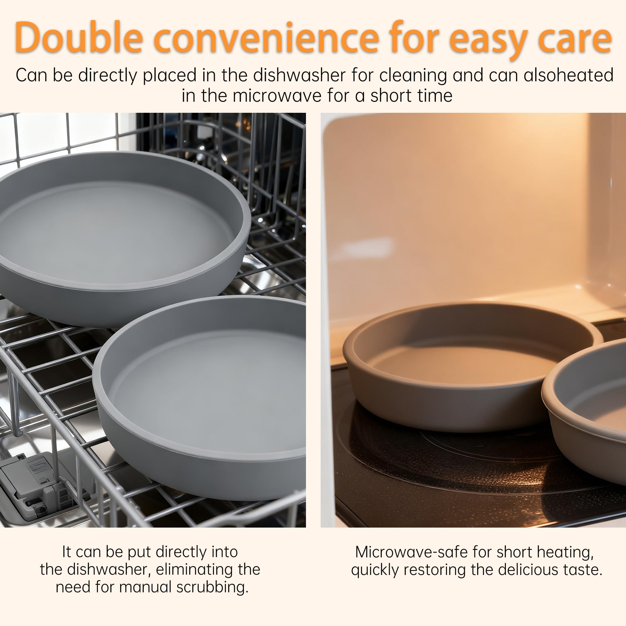 JIX SDFFAY silicone cat bowl dishwasher safe for easy cleaning.