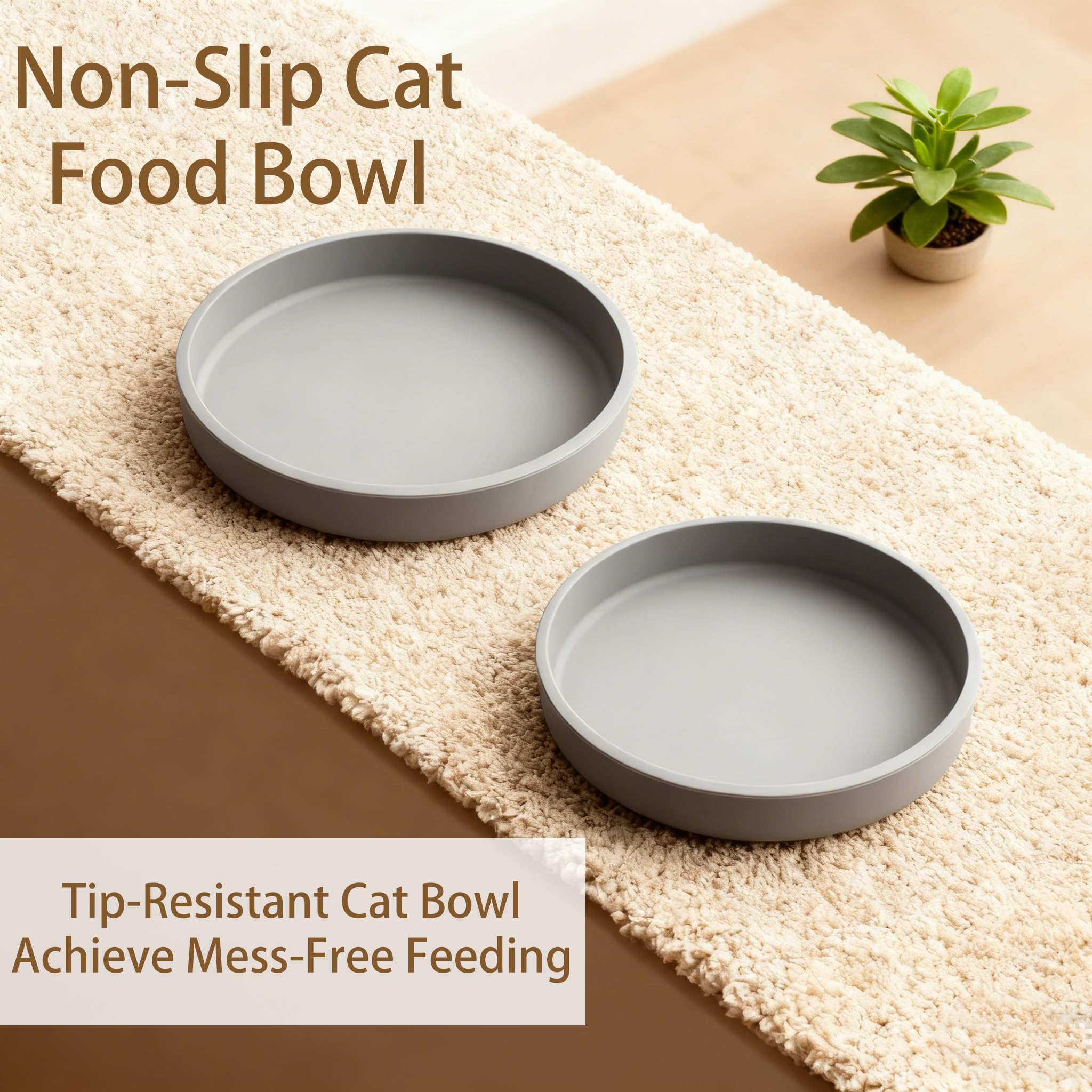 JIX SDFFAY silicone cat bowl seamless one-piece design reduces residue.