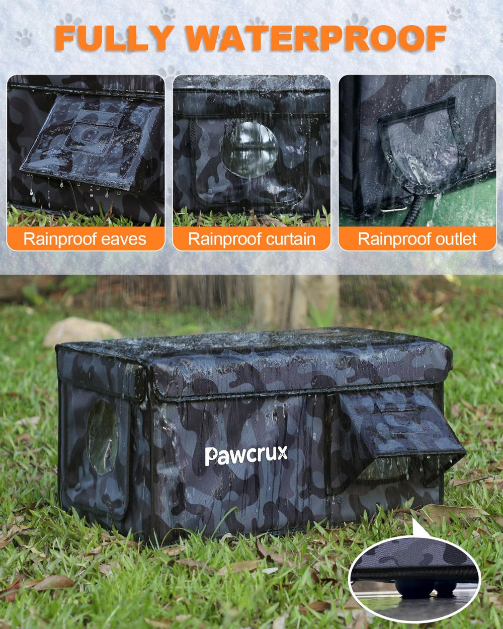 JLSAME escape-door design lets cats exit safely while blocking predators.