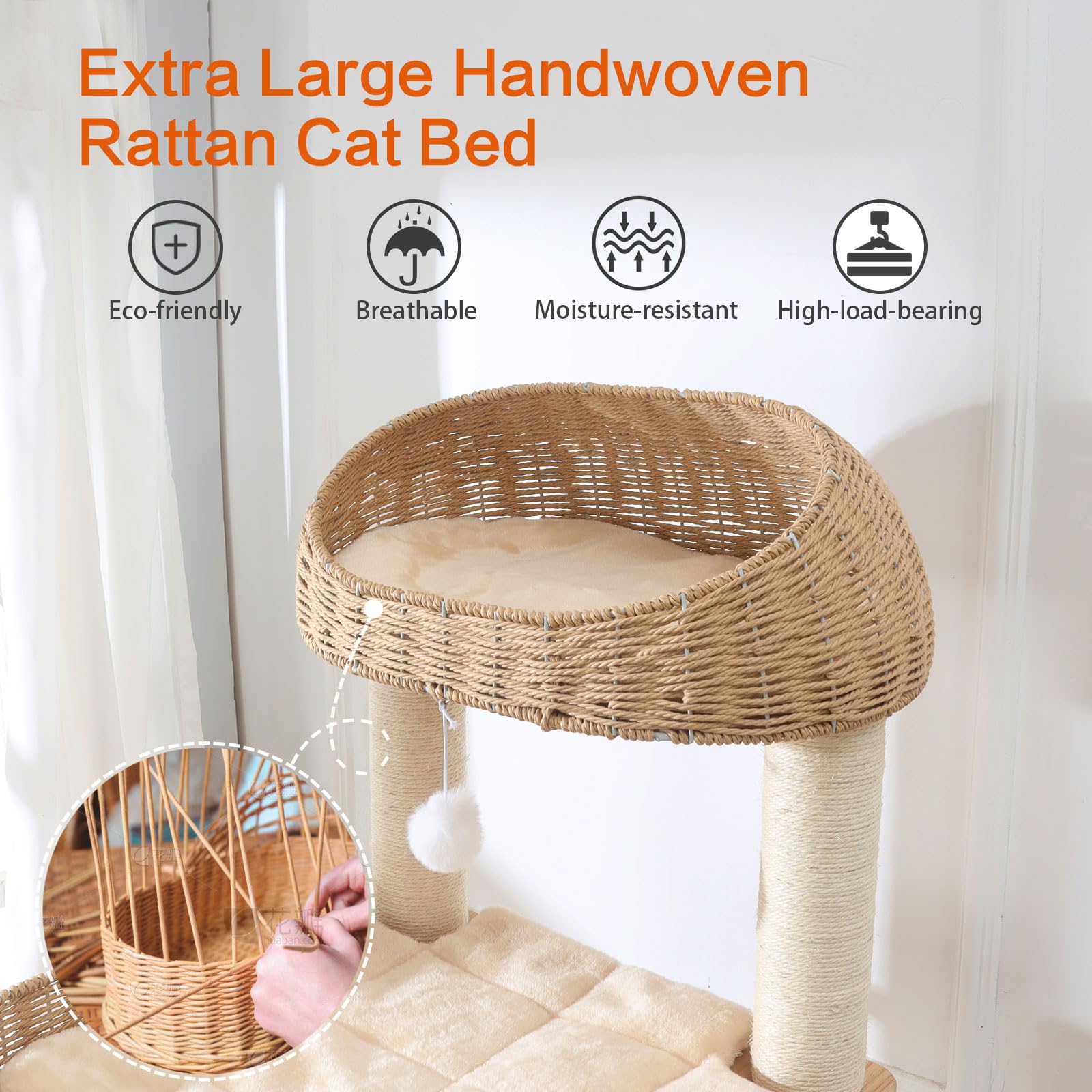 JLDUQKUM removable cushions and quick-drying fabric enable easy cleaning