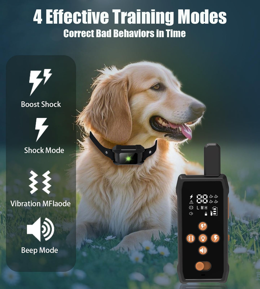 JLZNLC dual-channel remote-two-dogs allows simultaneous training