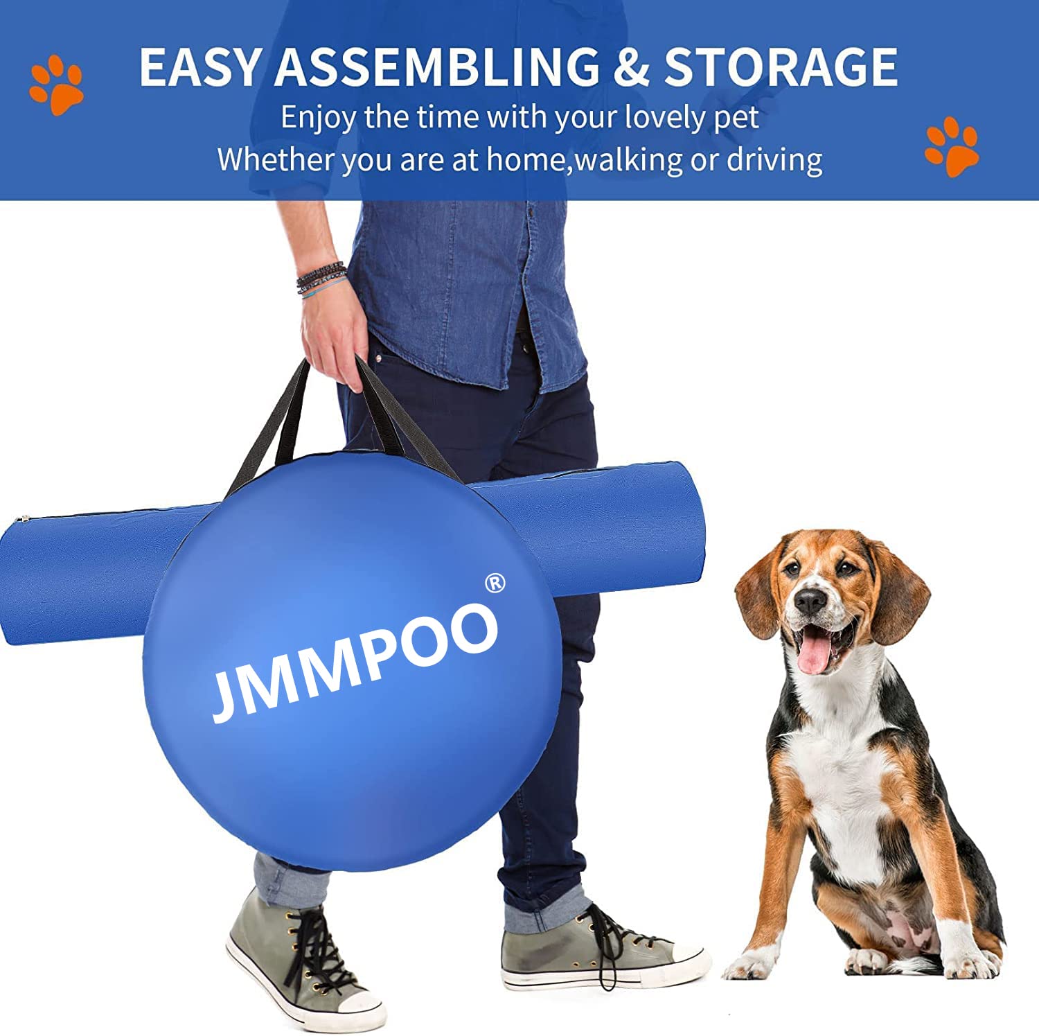 JMMPOO dog treat pouch keeps rewards within reach during sessions.