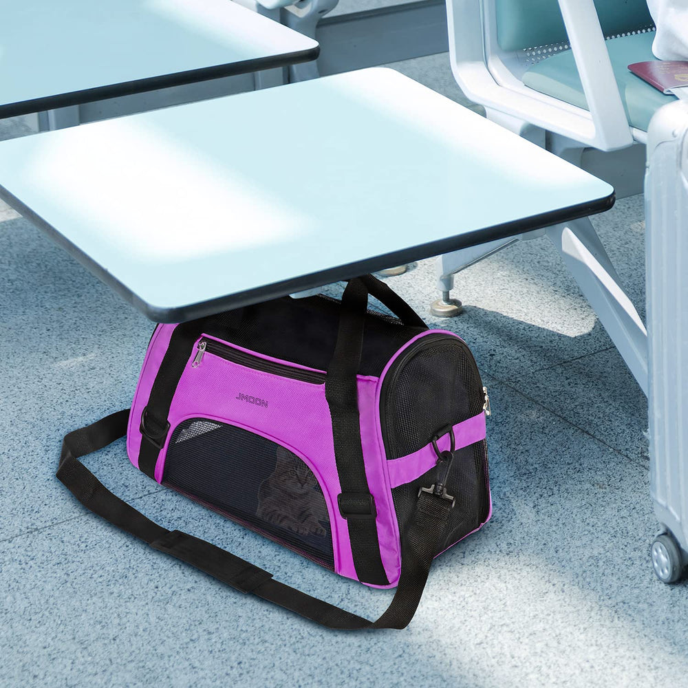 JMOON cat carrier luggage attachment helps secure on bags