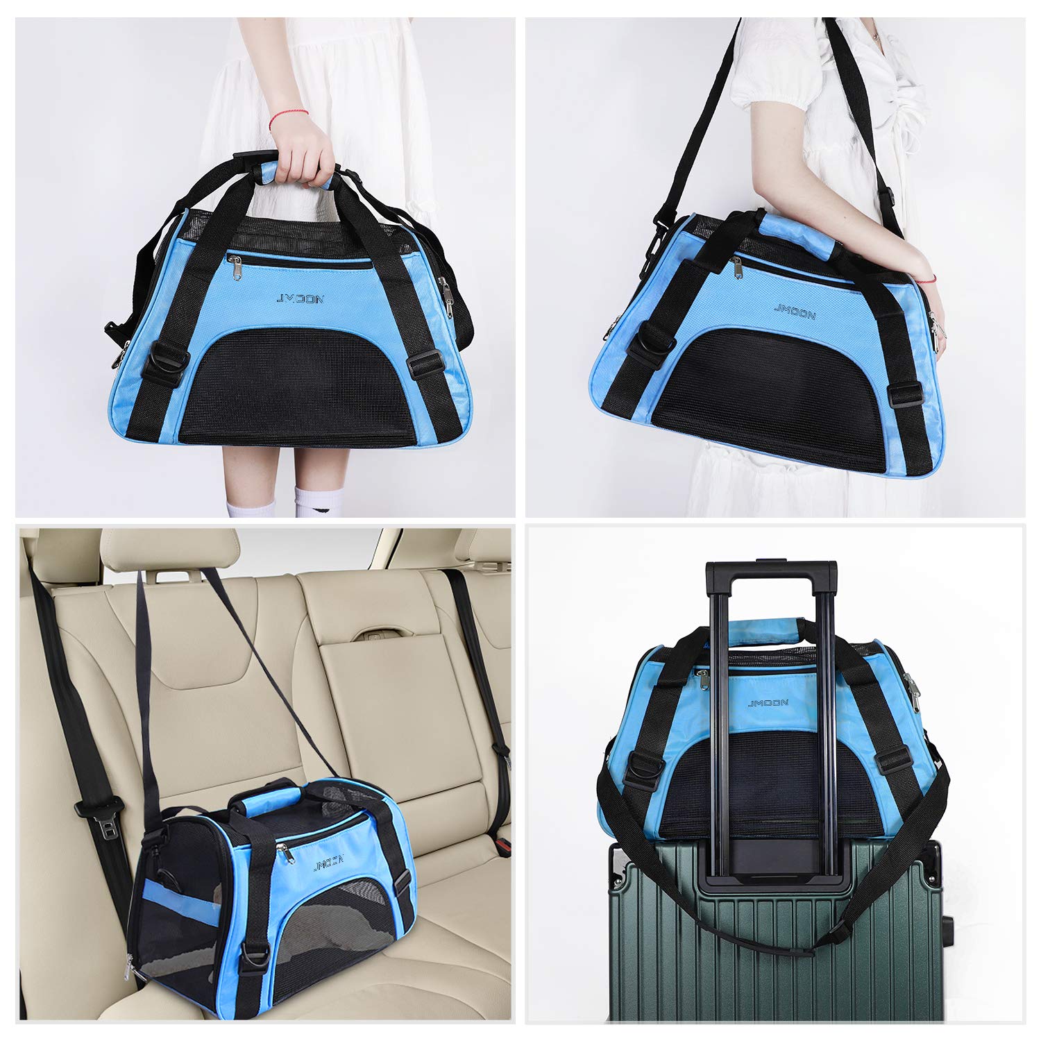 JMOON carrier folded flat for compact storage