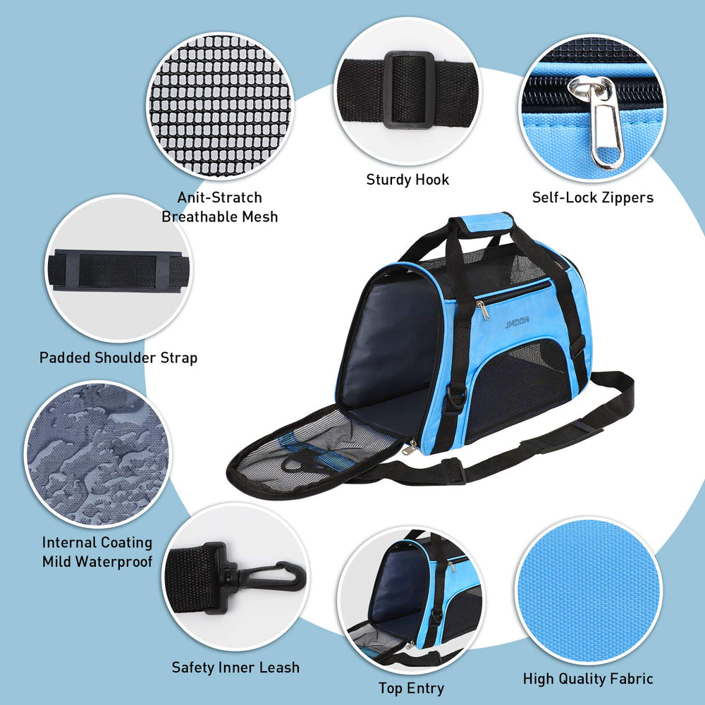 JMOON top-entrance view highlighting pet visibility and easy access