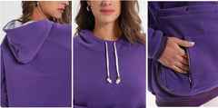 JMOREDEEP cat pouch hoodie removable inner pouch for simple cleaning.