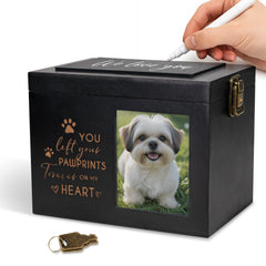 JMSupplier pet urn with dog-cat photo frame preserves cherished memories.