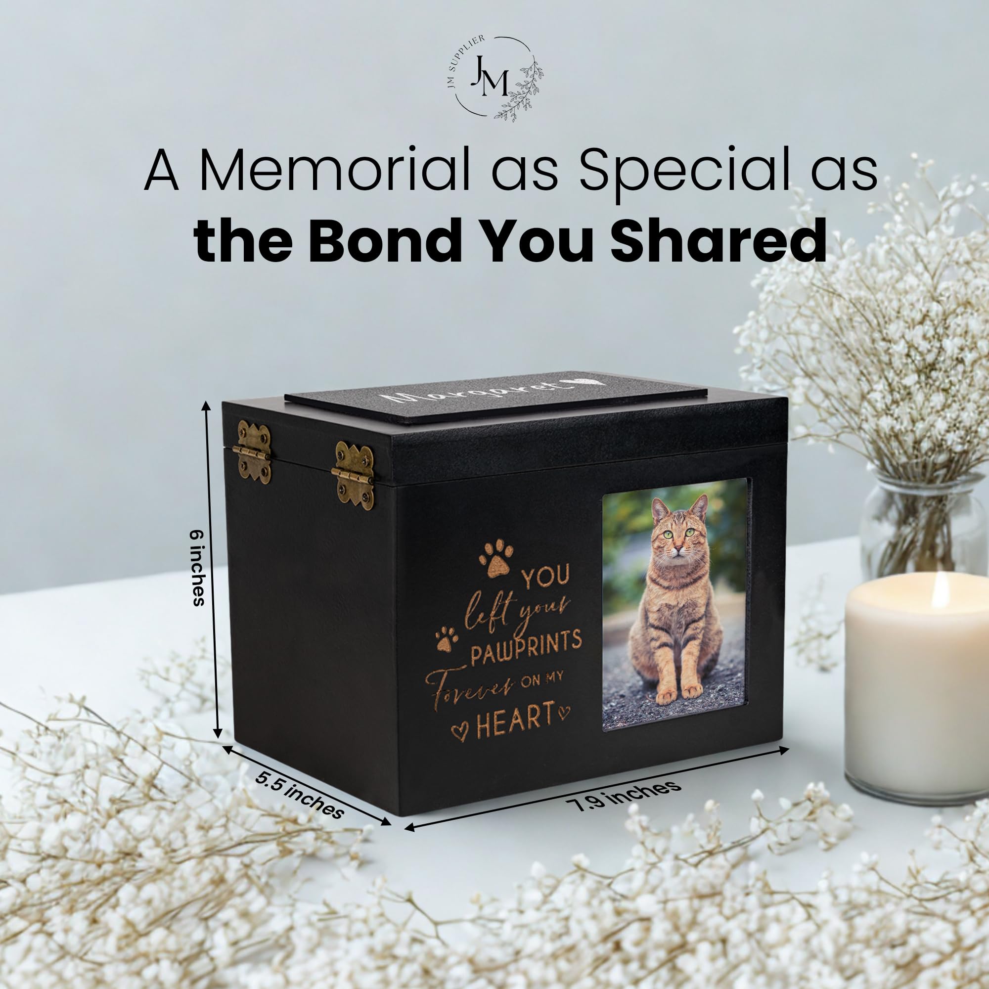 JMSupplier pet urn ready to display or gift for comforting memory.