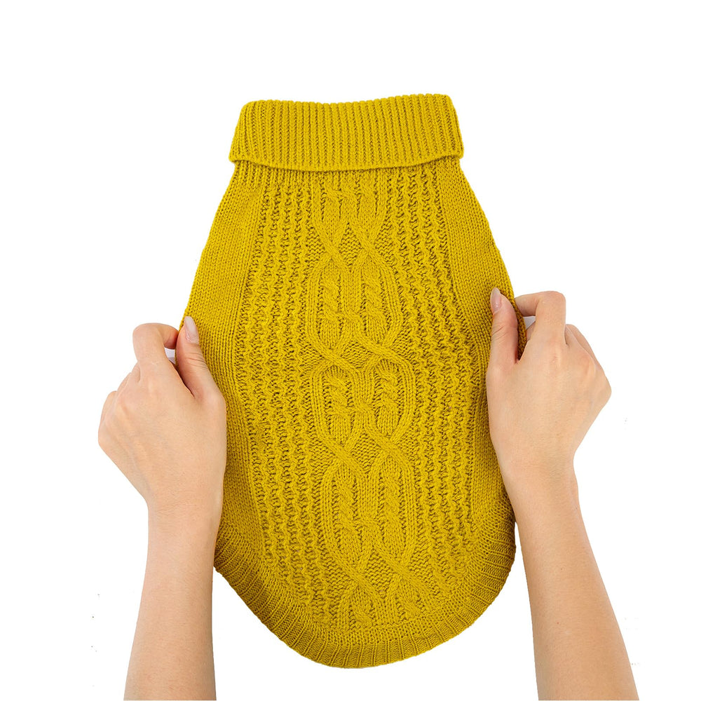 Jnancun Stretchy Cat Sweater knit close-up highlighting stretch and flexibility
