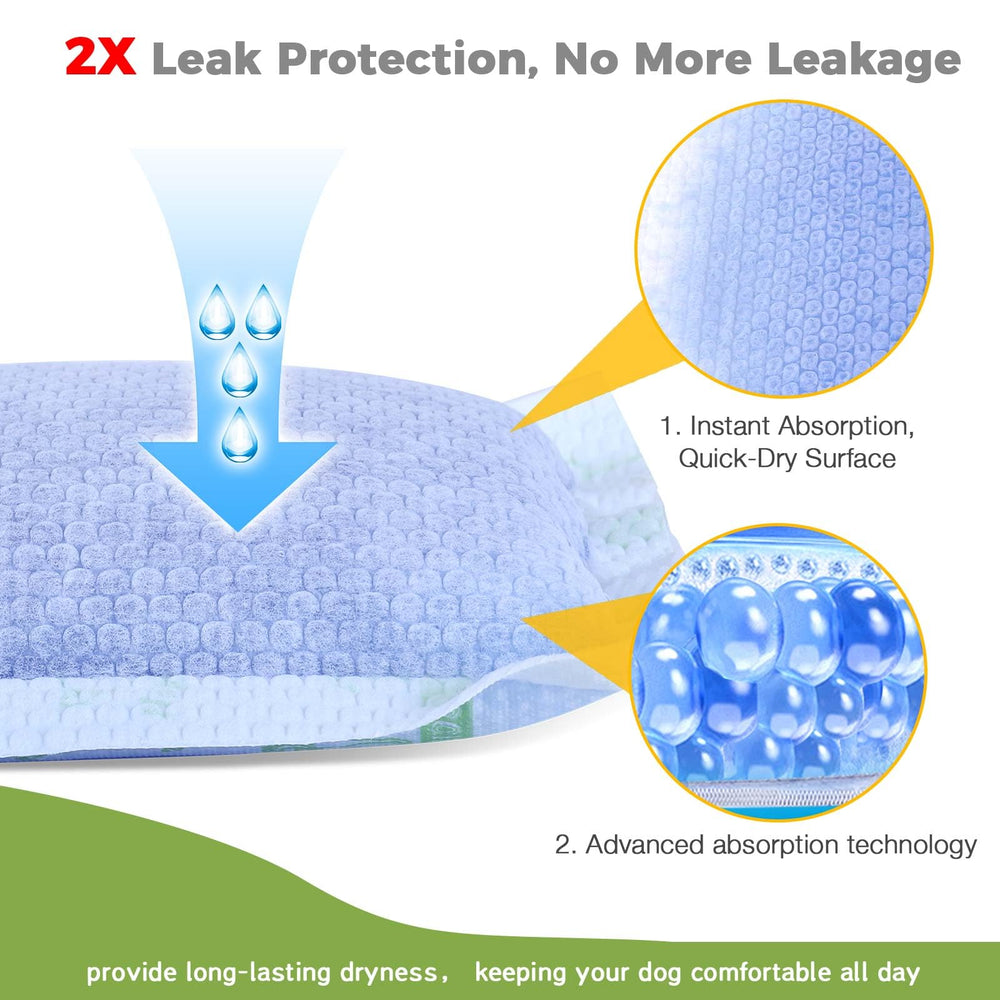 JOCCIK dog diaper liner adhesive closeup demonstrates residue-free removal.