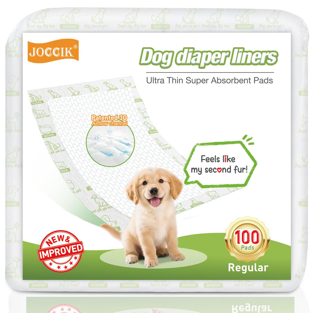 JOCCIK dog diaper liners ultra-thin offer all-day comfort and breathable protection.