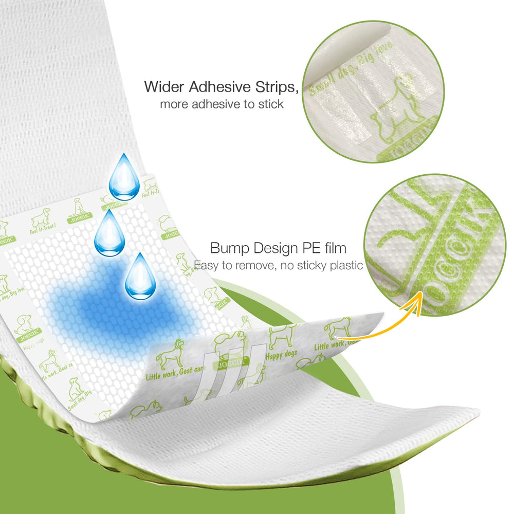 JOCCIK dog diaper liner bed-and-furniture protection helps guard against leaks overnight