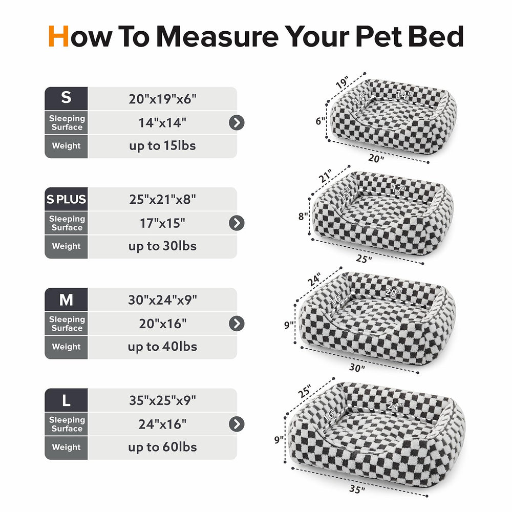 JOEJOY dog bed small 20x19 machine-washable fabric for easy care