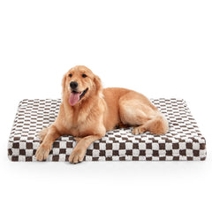 JOEJOY XL dog bed with orthopedic foam close-up showing plush comfort and support.