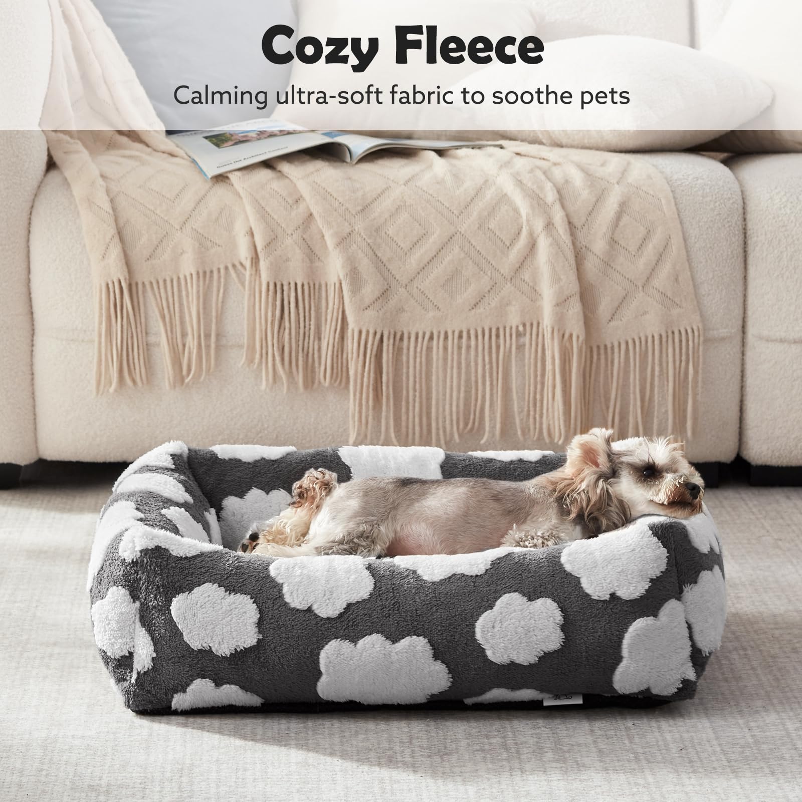JOEJOY anti-slip bottom keeps the bed in place during naps.