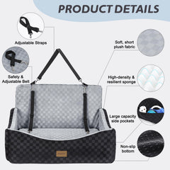 JOEJOY car seat dimensions 30x19x14 for medium to large dogs