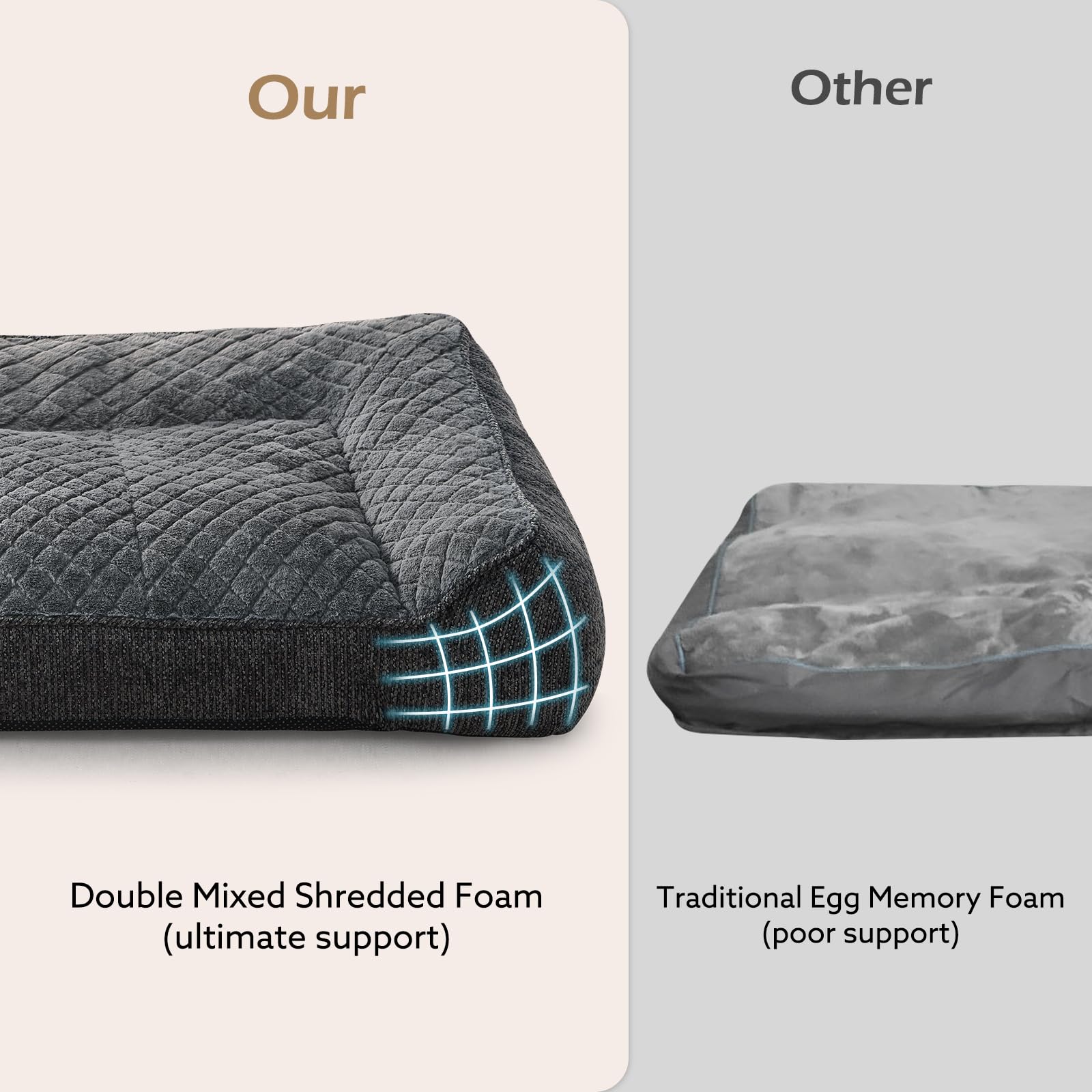 JOEJOY quilted chenille design adds style and comfort.