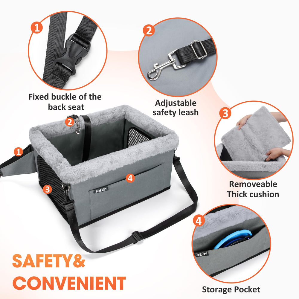 JOEJOY Deluxe booster seat plush cushion for cozy ride comfort