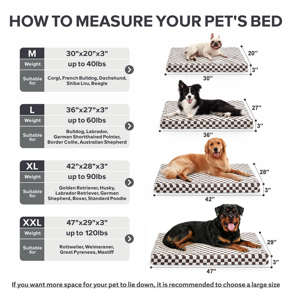 JOEJOY 30x20 inch bed fits medium dogs up to 40 lbs