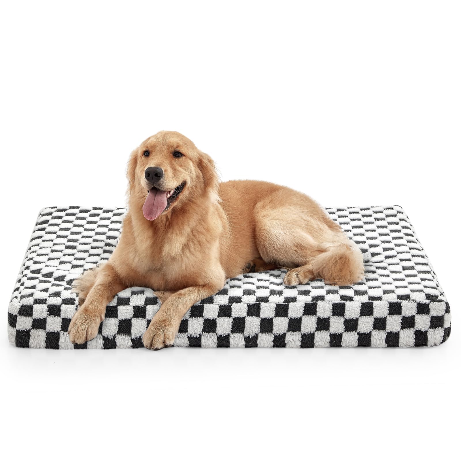 JOEJOY dog bed large plush-sherpa-top delivers cozy comfort for dogs.