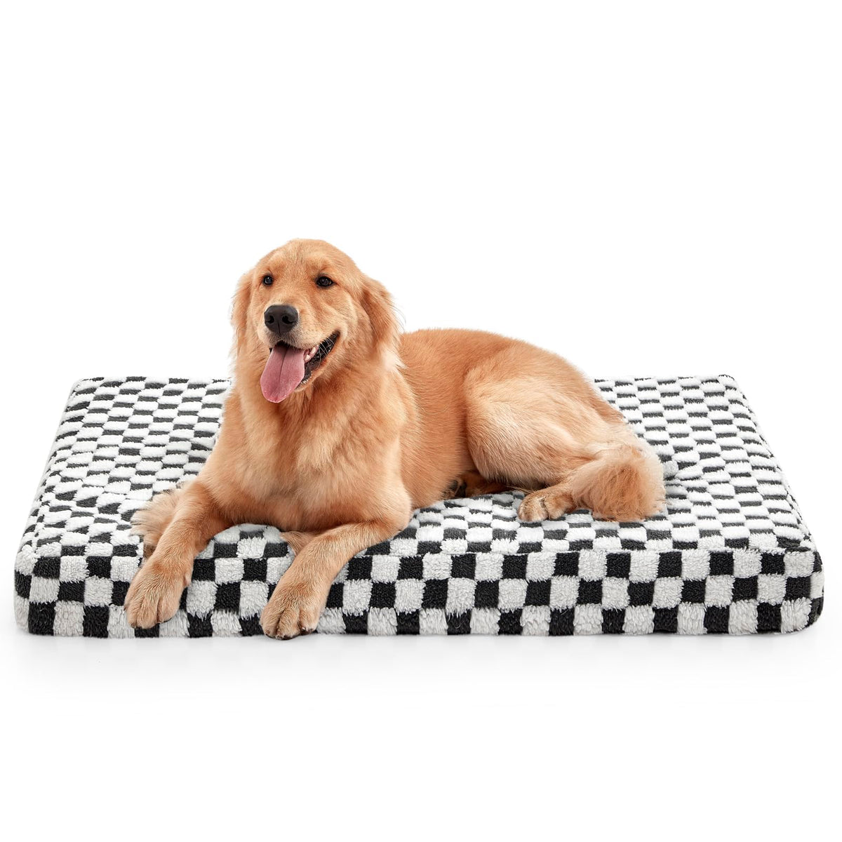 JOEJOY dog bed large plush-sherpa-top delivers cozy comfort for dogs.