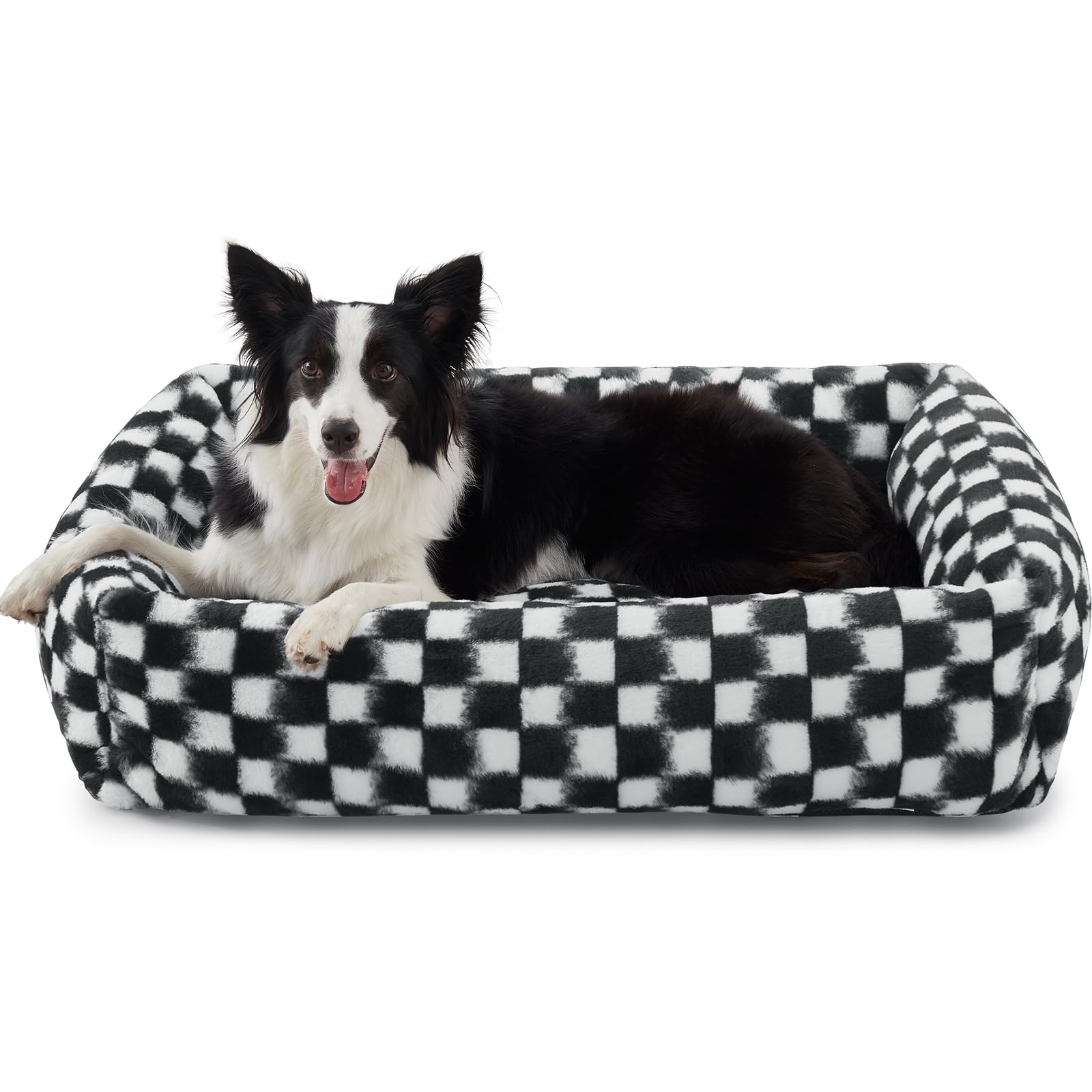 JOEJOY dog bed medium rectangle cover emphasizes plush warmth and easy cleaning