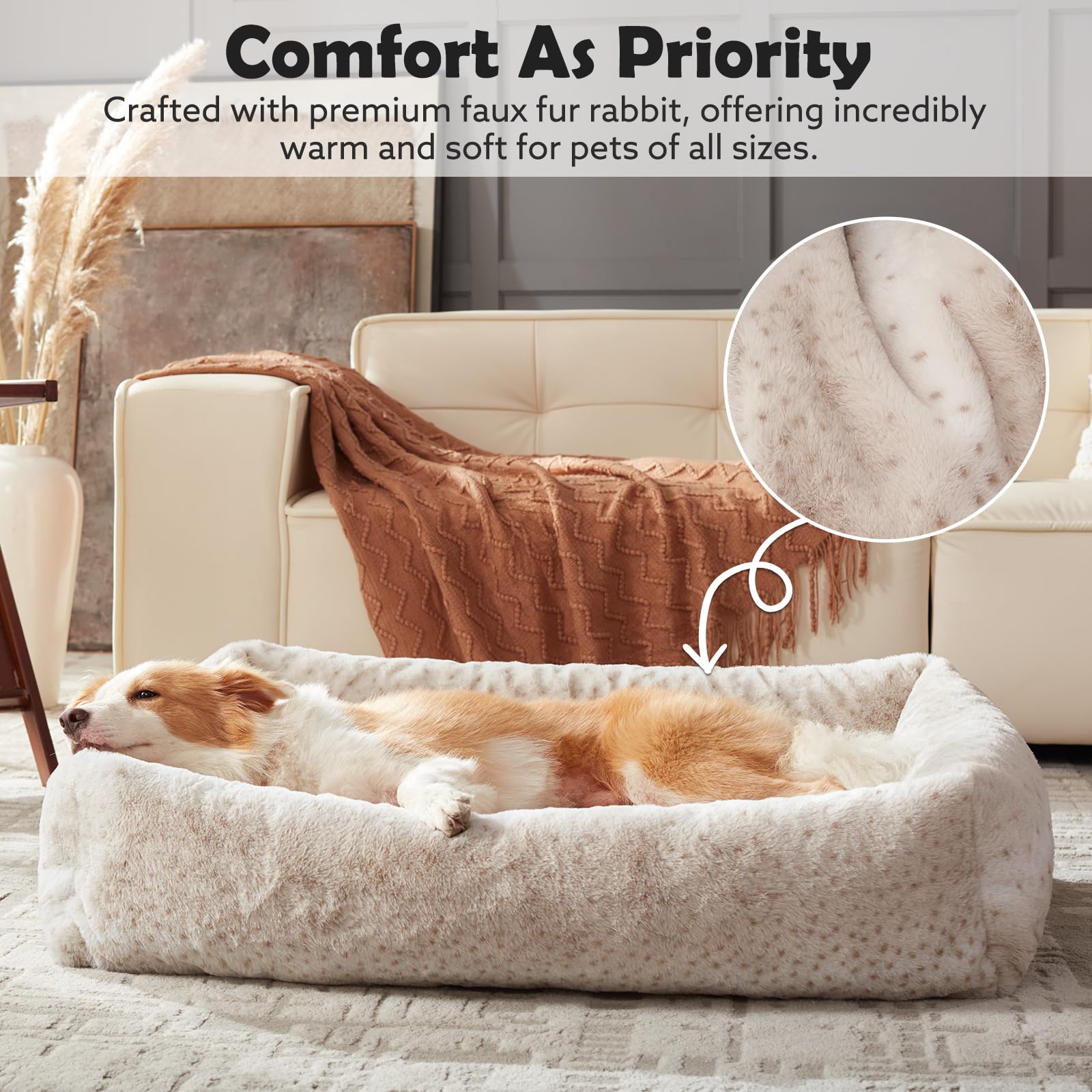 JOEJOY Dog bed sizes S to XL for every pet