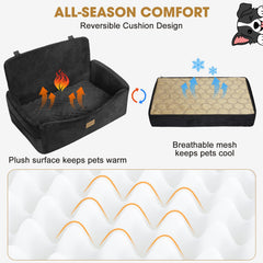 JOEJOY dog car seat secure strap prevents slipping during travel