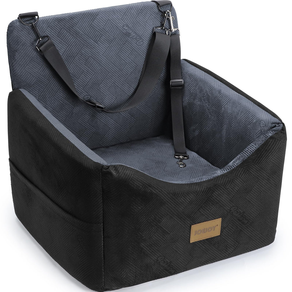 JOEJOY dog car seat elevated view for calmer rides