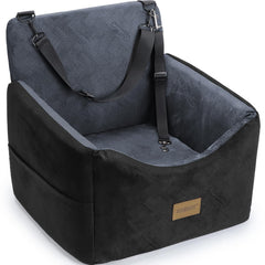 JOEJOY dog car seat elevated view for calmer rides
